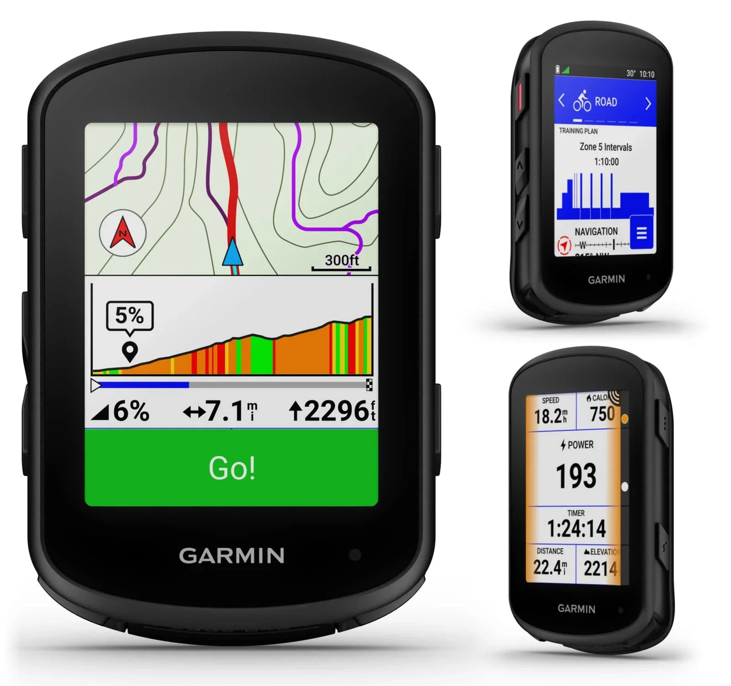 Garmin Edge 840 Solar GPS Cycling Computer, Touchscreen, Button Controls, Advanced Navigation with E-Bank Bundle