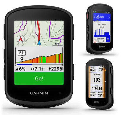 Garmin Edge 840 Solar GPS Cycling Computer, Touchscreen, Button Controls, Advanced Navigation with E-Bank Bundle